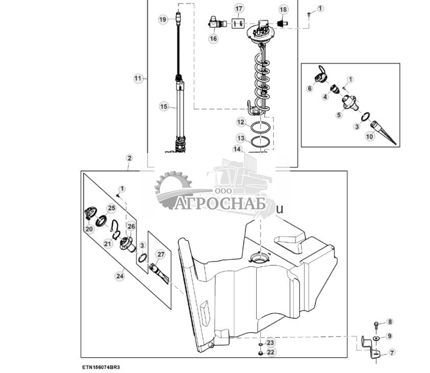 Бак жидкости для очистки отработавших газов дизельного двигателя, FT4 (802000 - 807000) - ST872433 196.jpg